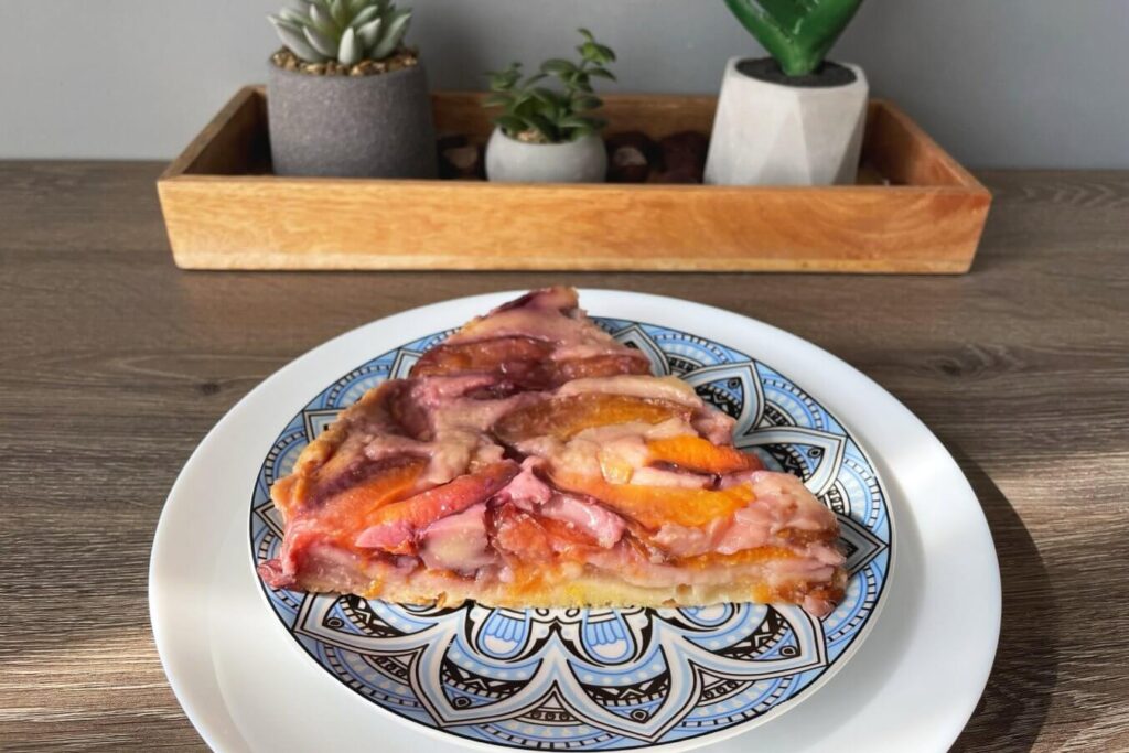 plum upside down cake